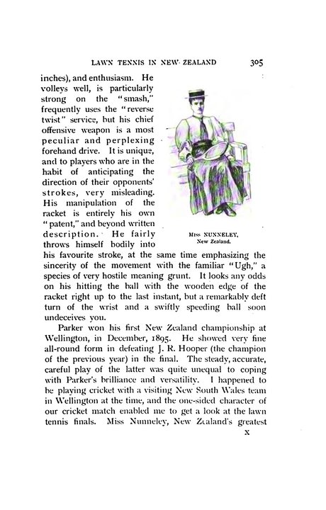 Biography | Kathleen Mary Nunneley — a colonial title taken in Sydney in May 1896, and thirteen New Zealand championships in a row