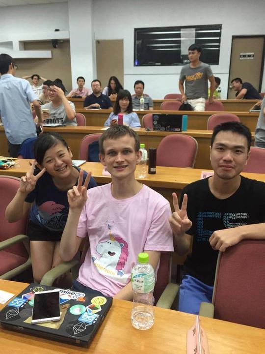 Vitalik, the Creator of Ethereum gave speech in NCCU
