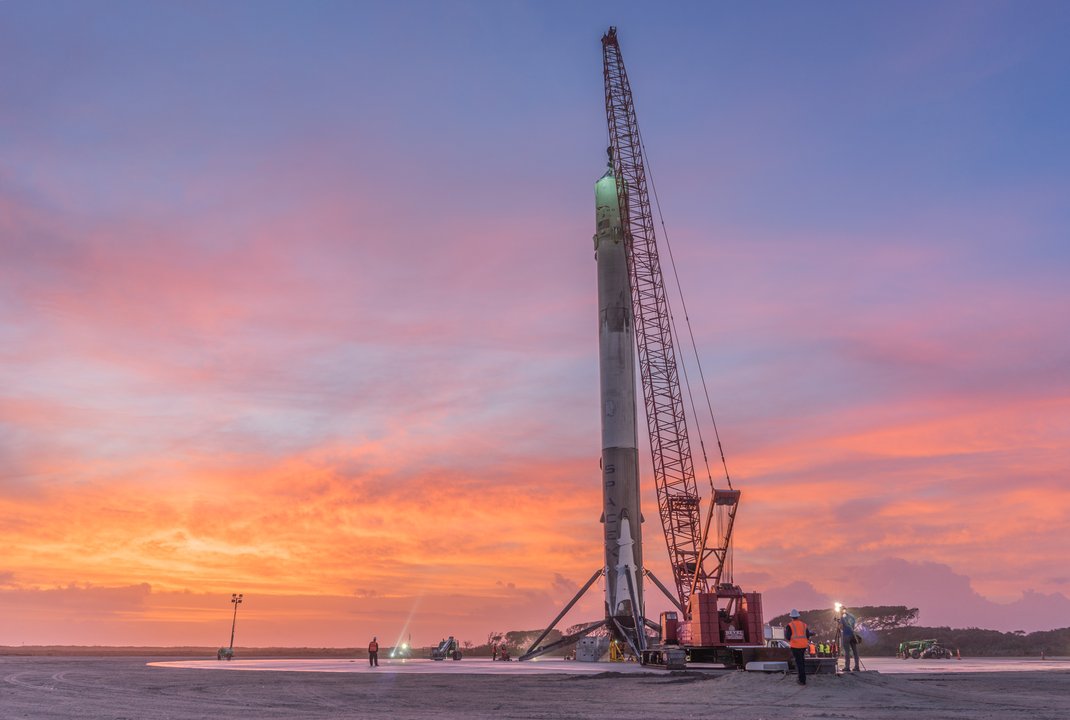 The First Orbital-Class Booster Landed Back on Earth Here