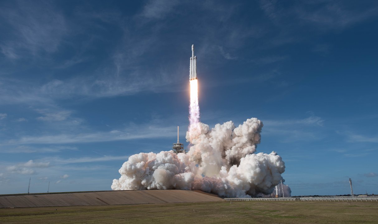 Elon Musk Launched Falcon Heavy Here