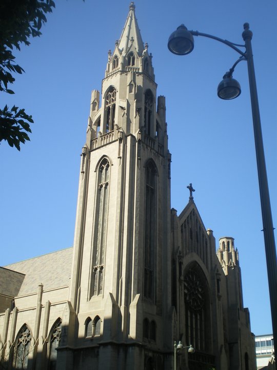 The Amazing Spider-Man|Immanuel Presbyterian Church — Uncle Ben's funeral under a Wilshire spire
