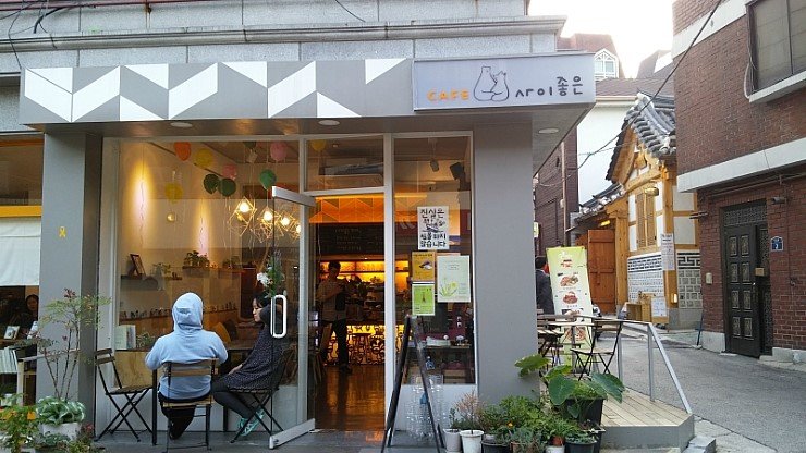 Something in the Rain|Sejong Village Food Culture Street — An Umbrella Between Chebu-dong Lamps
