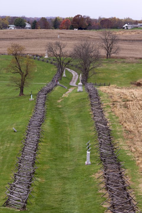 Military History|Sunken Road, Antietam — The Trench Nobody Dug