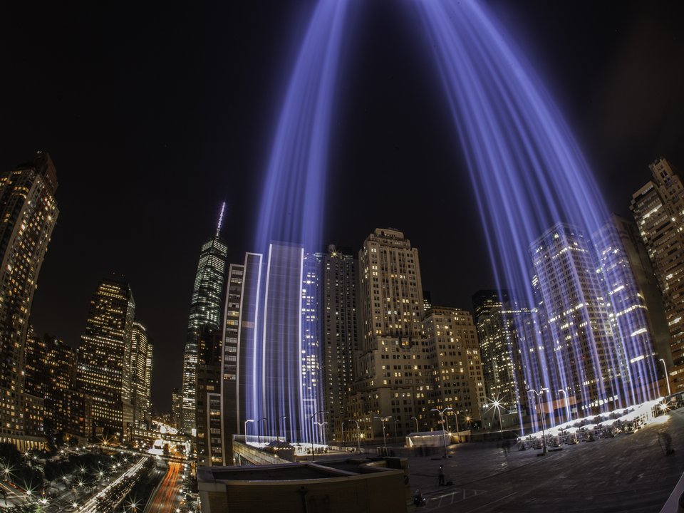 25th Hour | The Battery — Two Columns of Light Where the Towers Stood