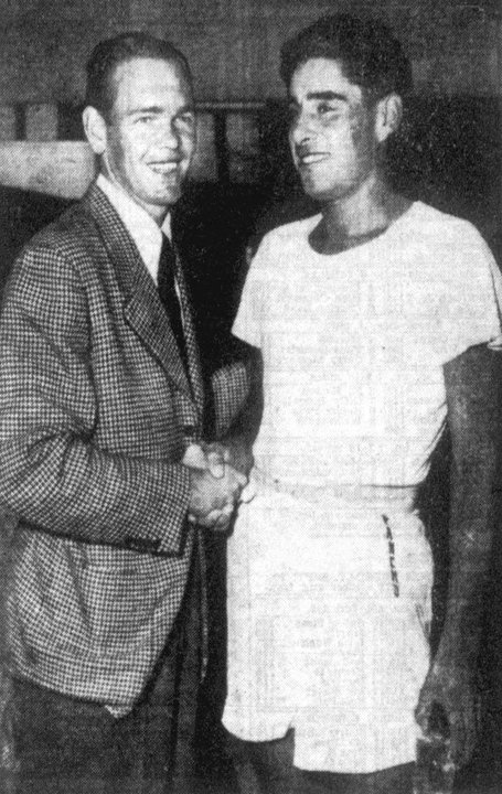 Biography | Pancho Gonzales — he signed twenty-five days too early, and the association changed the rule, Madison Square Garden, October 1949