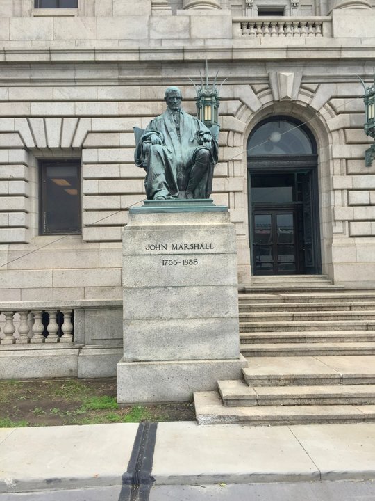 Air Force One | Cuyahoga County Courthouse — Marble Stairs for a Dictator's Last Night