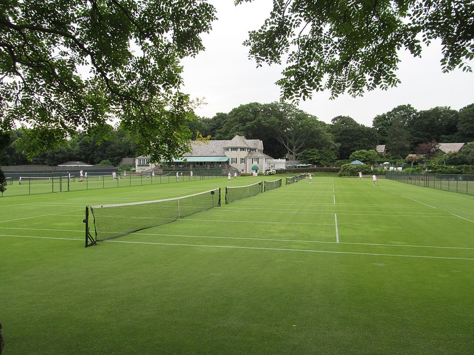 Tennis History | Longwood Cricket Club, Chestnut Hill — the women's team competition was narrowed to two countries before it was ever founded, August 1951