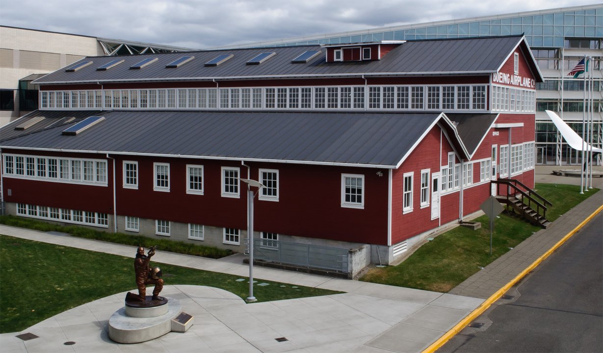 Industry History | Boeing — The Red Barn That Was Floated to Boeing Field