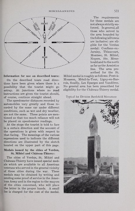 Military History | 1st Division Monument, Cantigny — Surmounted by a Carved Eagle of Stone