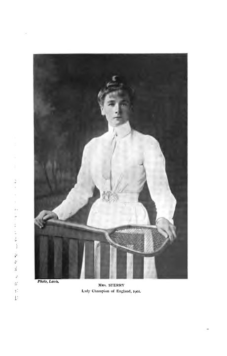 Biography | Charlotte Cooper Sterry — she won the title as Miss Cooper and again as Mrs. Sterry, and the record kept the names apart, Worple Road, 1901