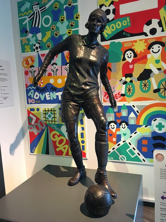 Soccer History | National Football Museum — Britain's First Statue of a Woman Footballer