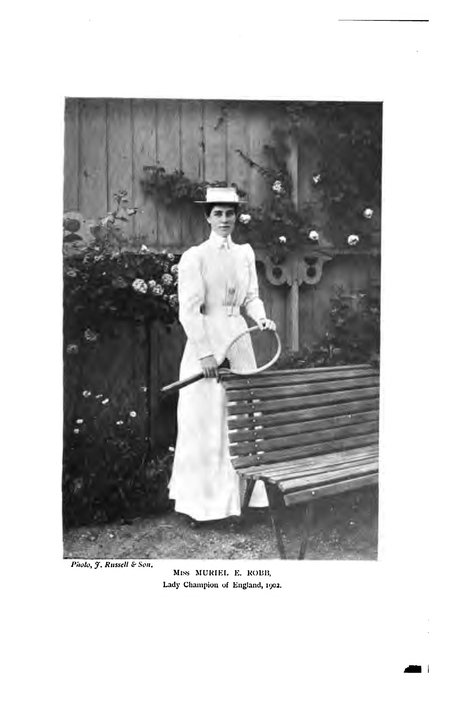 Biography | Muriel Robb — a plaque at her club gate dates all four national titles to 1902, and a 1903 book spreads them over four years, Jesmond, Newcastle
