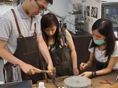 The first hand-made couple ri…